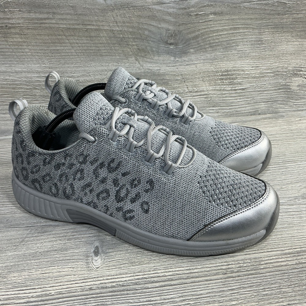 Orthofeet Coral 980 Sneakers Women's US 12 D Gray Comfort Orthotic Walking Shoes
